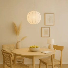 Kábelre függesztett csillár DANA 1xE27/15W/230V, átmérő 25 cm, fehér