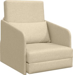 vidaXL Kanapéágy 60cm Krém szövet