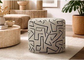 Bézs buklé puff Nairobi – Mauro Ferretti