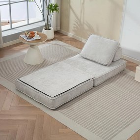 CALMERO kinyitható, multifunkciós kanapé – világosszürke