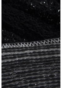 Fekete fürdőszobai kilépő szett 3 db-os 100x60 cm Wave – Foutastic