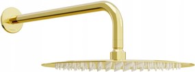 Mexen Slim esőfej 30 cm zuhanykarral 40 cm, arany, 79230211-50