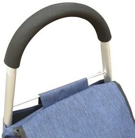 Signal kék aluvázas gurulós bevásárlótáska bevásárlókocsi