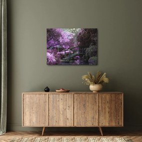 Kép - lila fák (70x50 cm)