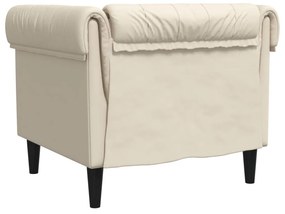 vidaXL vászon Chesterfield kanapé