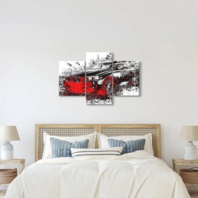 Kép - Festett autó akció közben (90x60 cm)