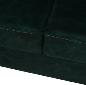 Ülőgarnitúra, smaragdzöld, balos, MALAGA BIG