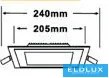UNIVERSO Négyzet alakú süllyesztett LED panel 24w 2400lm CCT/kap. 120° IP20 Fehér 240x240mm kivágás:205x205mm