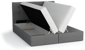 Franciaágy  Boxspring 160 cm Flu (világos rózsaszín) (matraccal és tárolóhellyel). 1046551