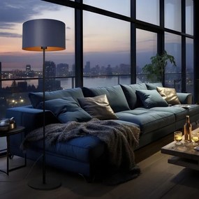 Állólámpa ARDEN 1xE27/60W/230V lila/arany