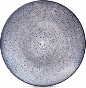 Ebédlő Tányér Kerámia Lila Mázas Tálaló 27CM