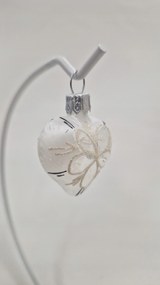 Karácsonyfadísz üvegből Szív