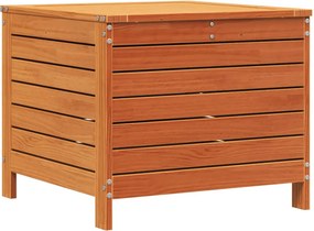 vidaXL viaszbarna tömör fenyőfa kerti lábzsámoly 62 x 63,5 x 53,5 cm