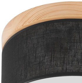 Brilagi - LED mennyezeti lámpa BELLADONNA 1xE27/15W/230V, 30 cm, fekete/fenyő