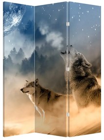 Paraván - Farkasok üvöltése a holdra (126x170 cm)