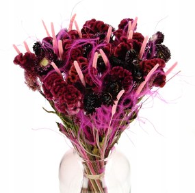 Szárított virágokból készült csokor vázába és ajándékba "Egyedi" száraz csokor