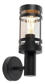 Modern kültéri fali lámpa fekete IP44 - Gleam