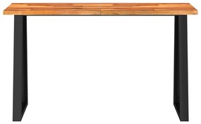 tömör akácfa konzolasztal természetes éllel 140 x 40 x 80 cm
