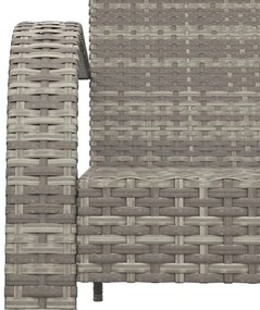 szürke polyrattan kerti adirondack szék