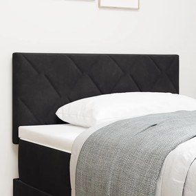 Fejtámla Gyémánt Blokk Design Fekete 90 cm Velúr