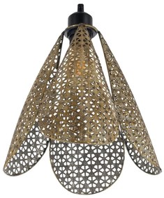 Aranyszínű függőlámpa fém búrával ø 24 cm – Ixia