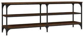 barna tölgy színű szerelt fa TV-szekrény 140 x 30 x 50 cm