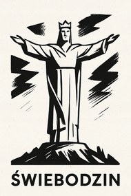 Minimalista Poszter Szentes Krisztus Király Emlékműve 61x91