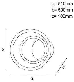 LED fényerőszabályozható mennyezeti lámpatest LED/55W/230V 3000-6500K + távirányító