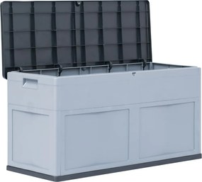 Szürke/Fekete Kerti Tárolóláda 320 L