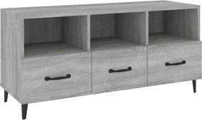 vidaXL szürke sonoma színű szerelt fa TV-szekrény 102 x 35 x 50 cm