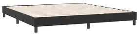 vidaXL fekete bársony ágykeret matrac nélkül 180x220 cm