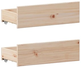 tömör fenyőfa könyvespolcos ágy matrac nélkül 180 x 200 cm