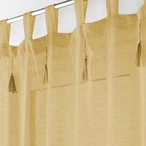 Sárga átlátszó függöny 140x240 cm Dalila – douceur d'intérieur