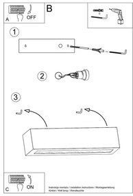 Fali lámpa VEGA 1xE27/60W/230V fekete
