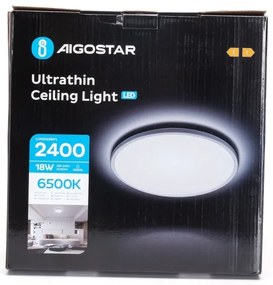 Aigostar - LED Fürdőszobai mennyezeti lámpa LED/18W/230V 6500K átm. 30 cm IP44