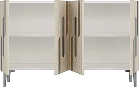 Ece 120 - White, Travertine, Silver