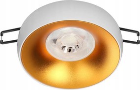 Dorado R, spot mennyezeti lámpatest, GU10, kerek, fix, fehér-arany