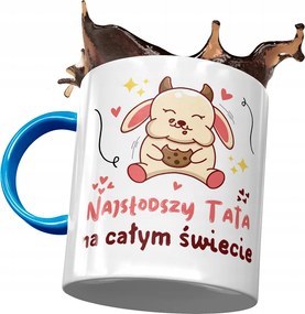 Kék Bögre Apának Apák napjára Ajándék Nyomtatott Fotóval