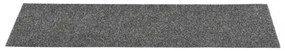 15 db antracit négyszögletes öntapadó lépcsőszőnyeg 76 x 20 cm
