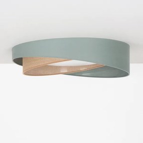 BRILAGI-LED Mennyezeti lámpatest VELVET TWIST LED/24W/230V 4000K átm. 55 cm zöld/bézs.