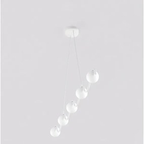 Kábelcsillár SINUS 5xG9/8W/230V fehér