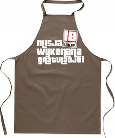 Konyhai Kötény Bézs Születésnap 18 éves Tizennyolcas Ajándék FA_471_b