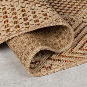 Natúr színű kültéri-beltéri szőnyeg 120x170 cm Nora Diamond – Flair Rugs