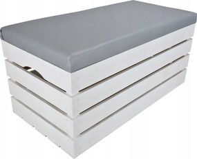 Nagy Láda Ülőfelület Ökobőr Fenyő Láda