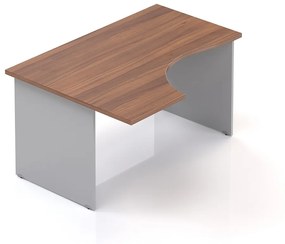 Visio LUX ergonomikus asztal 136 x 100 cm, bal, dió