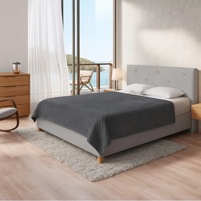 PULSAR kárpitozott ágy + rácsos rács + matrac EMI