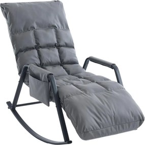 Hintaszék 5 fokozatban állítható,párnázott kivitelben, szürke