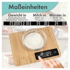 ProfiCook KW 1271 bambusz konyhai mérleg