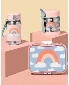 Skip Hop - Thermo ételtartó kanállal/villával SPARK STYLE 325 ml szivárvány