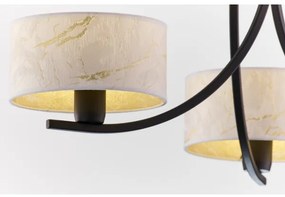 Jupiter 2103 - ARTHUR láncos csillár 3xE27/15W/230V fehér/fekete/márvány dekor